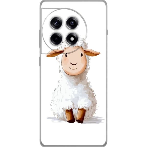 OnePlus 12R Läpinäkyvä kuori Suloinen Lammas - lasten ja vauvan tuotteita sarjakuvatyyliin