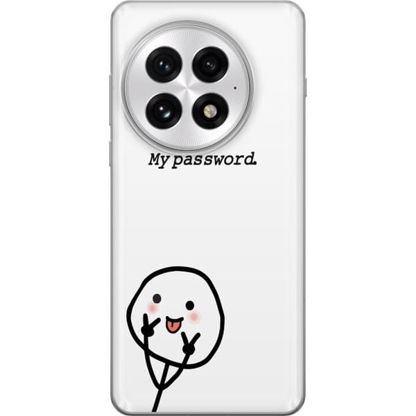 OnePlus 13 Genomskinligt Skal You Don’t Know My Password – edgy textmotiv med attityd