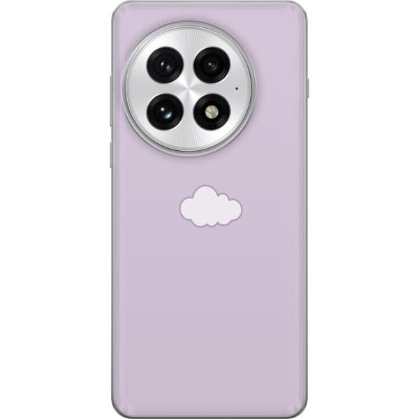 OnePlus 13 Läpinäkyvä kuori Lila Pilvi - minimalistinen pilvi lila taustalla