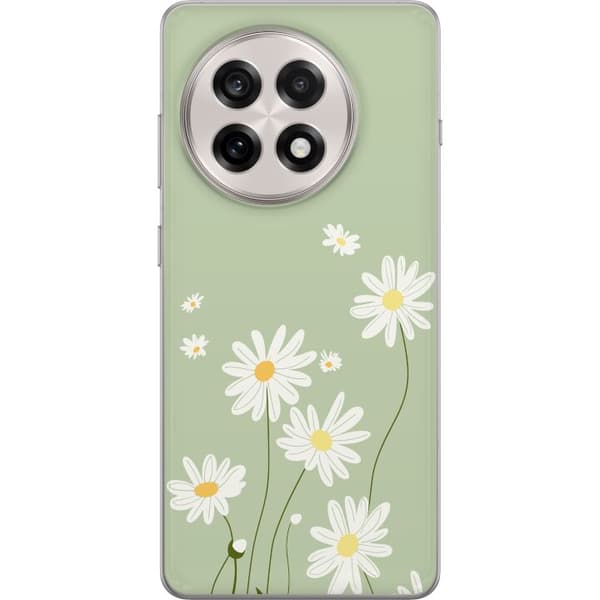 OnePlus 13R Gennemsigtig cover Præstekraver - blomstret mønster i svensk sommerstil