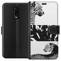 Miniatyrbild 1 av 3: OnePlus 6T Plånboksfodral Leopard Faces – trendigt mönster med leopardansikten