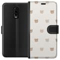 Miniatyrbild 1 av 3: OnePlus 6T Plånboksfodral Teddy Background – gulliga nallar mot mjuk bakgrund