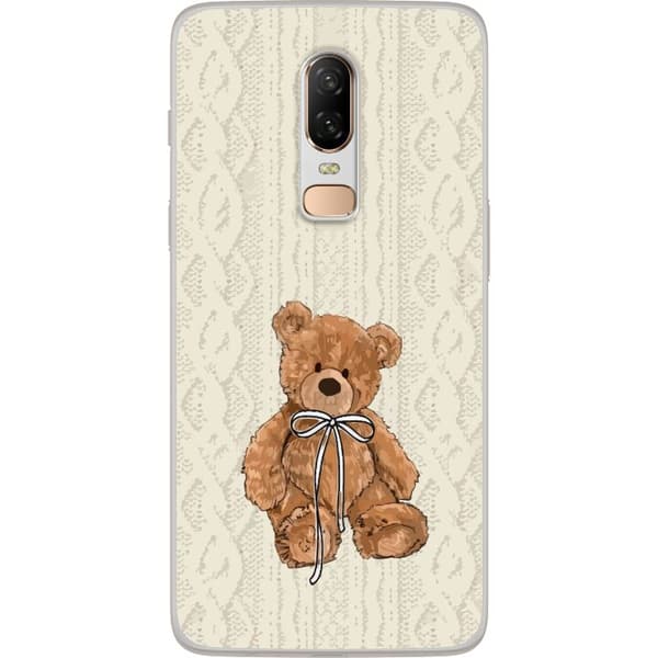 OnePlus 6 Genomskinligt Skal Liten Nalle – klassisk nalle i enkel design