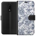 Pikkukuva 1 / 3: OnePlus 7 Lompakkokotelo Kukat & Linnut - Romanttinen Vintage-tyylinen Kuviointi