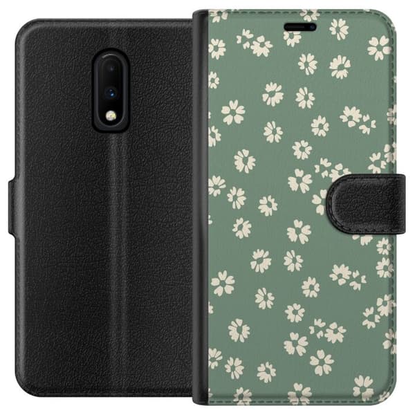 OnePlus 7 Lompakkokotelo Kukkaisunelma - Värikäs Kukkakuvio