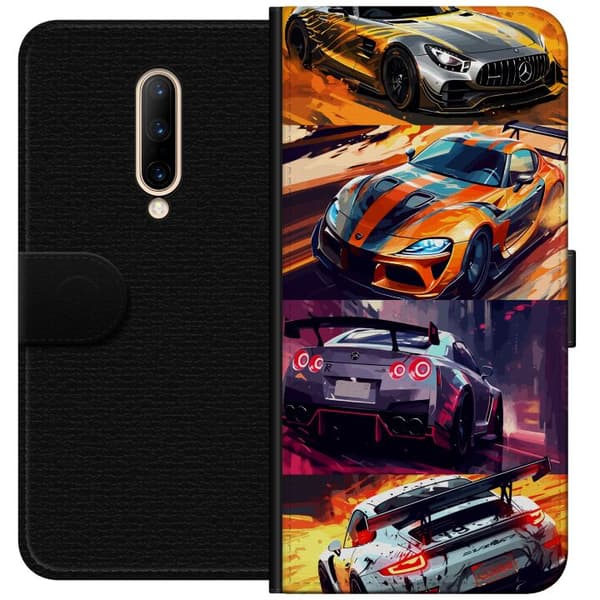 OnePlus 7 Pro Lommeboketui Rallyfeber - intensivt motiv med rallybiler
