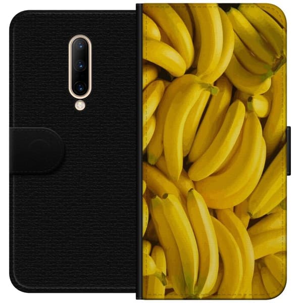 OnePlus 7 Pro Lommeboketui Banana mønster