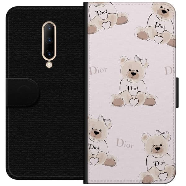 OnePlus 7 Pro Lommeboketui Teddy Dior Vibes - luksuriøs teddybjørn i motestil