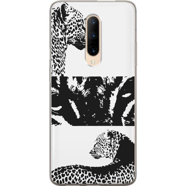 OnePlus 7 Pro Läpinäkyvä kuori Leopard Faces