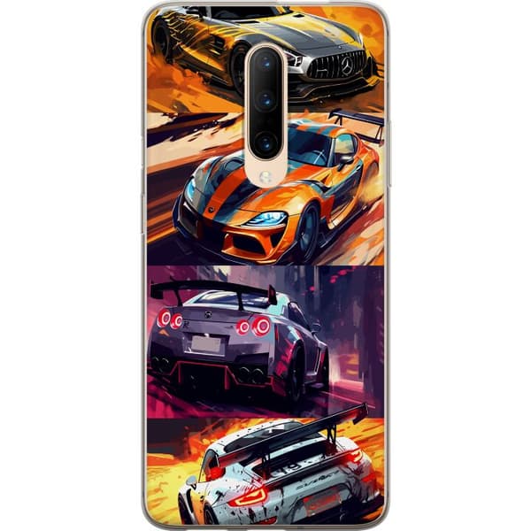 OnePlus 7 Pro Läpinäkyvä kuori Ralli kuume - vauhdikas teema ralliautoilla