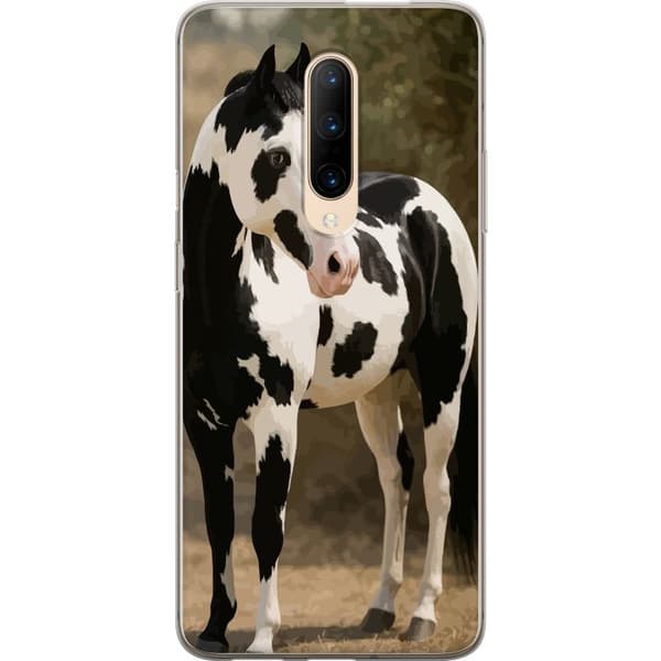 OnePlus 7 Pro Gjennomsiktig deksel Vakker Hest - elegant illustrasjon av hestemotiv