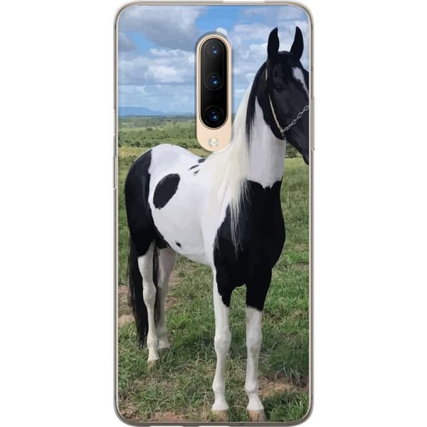 OnePlus 7 Pro Läpinäkyvä kuori Hevosen Taika - tyylikäs hevonen rauhallisessa väriskaalassa
