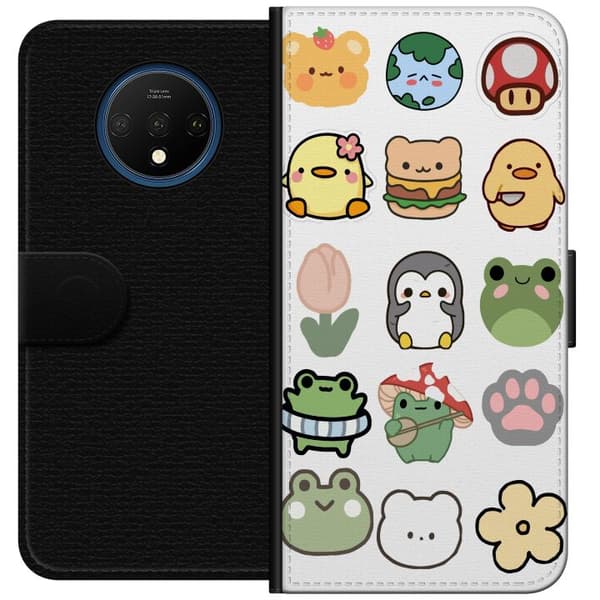 OnePlus 7T Tegnebogsetui Kawaii Friends