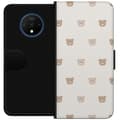 Miniatyrbillede 1 af 3: OnePlus 7T Tegnebogsetui Teddybaggrund - søde teddybjørne mod en blød baggrund