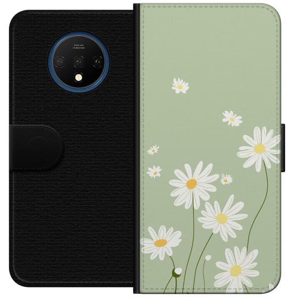 OnePlus 7T Lommeboketui Prestekrager - blomstrete mønster i svensk sommerstil