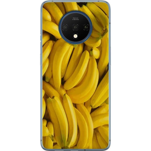 OnePlus 7T Gjennomsiktig deksel Banana mønster