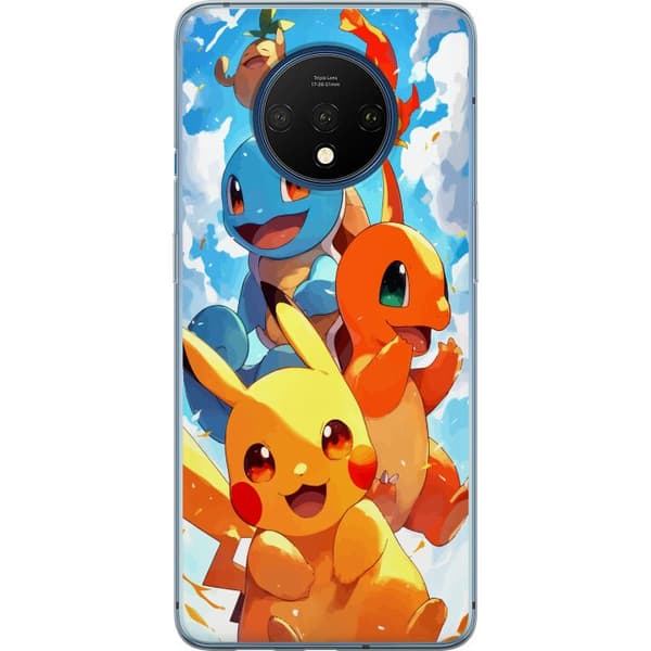 OnePlus 7T Gjennomsiktig deksel Pocket Creatures - inspirert av Pokémon uten å nevne navnet