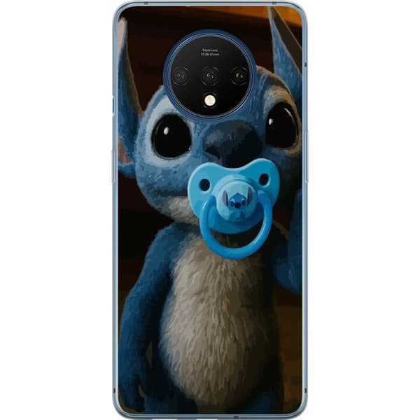 OnePlus 7T Gjennomsiktig deksel Stitch & Napp - babytema med søt karakter