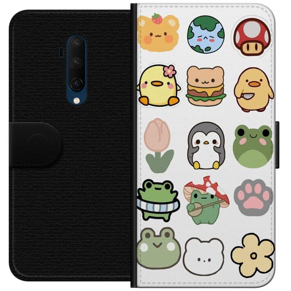 OnePlus 7T Pro Tegnebogsetui Kawaii Friends