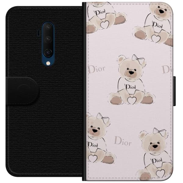 OnePlus 7T Pro Lommeboketui Teddy Dior Vibes - luksuriøs teddybjørn i motestil