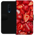Pikkukuva 1 / 3: OnePlus 7T Pro Lompakkokotelo Mansikkakuviointi - makea motiivi kesäfiiliksellä