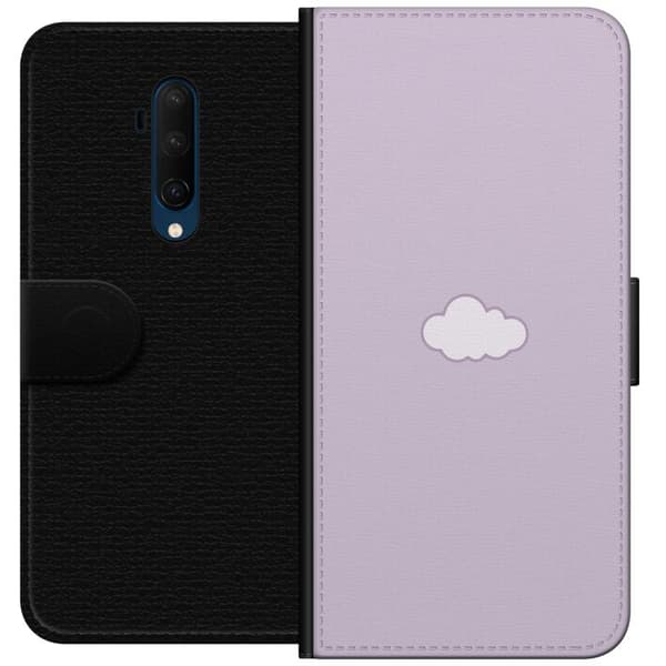 OnePlus 7T Pro Tegnebogsetui Lilla Sky - minimalistisk sky på lilla baggrund