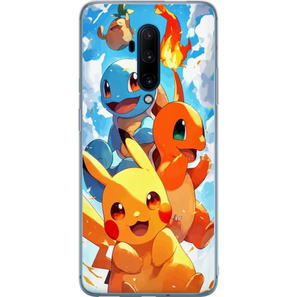 OnePlus 7T Pro Gjennomsiktig deksel Pocket Creatures - inspirert av Pokémon uten å nevne navnet