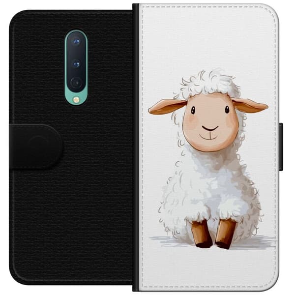 OnePlus 8 Lommeboketui  Søtt Lam - tegneseriestil for barn og babyprodukter