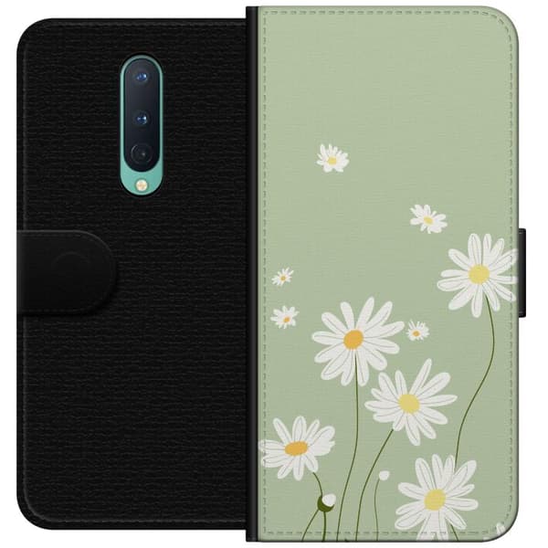 OnePlus 8 Lompakkokotelo Papukaijanpaparit - kukallinen kuviointi ruotsalaiseen kesätyyliin