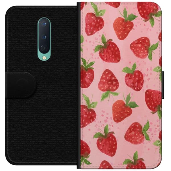 OnePlus 8 Lompakkokotelo Mansikkahaaveet - Retrot tyyli mansikkakuviointi