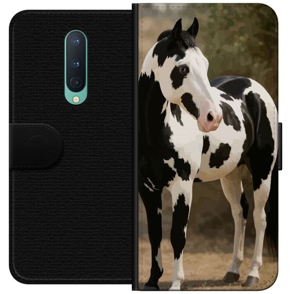 OnePlus 8 Lommeboketui Vakker Hest - elegant illustrasjon av hestemotiv