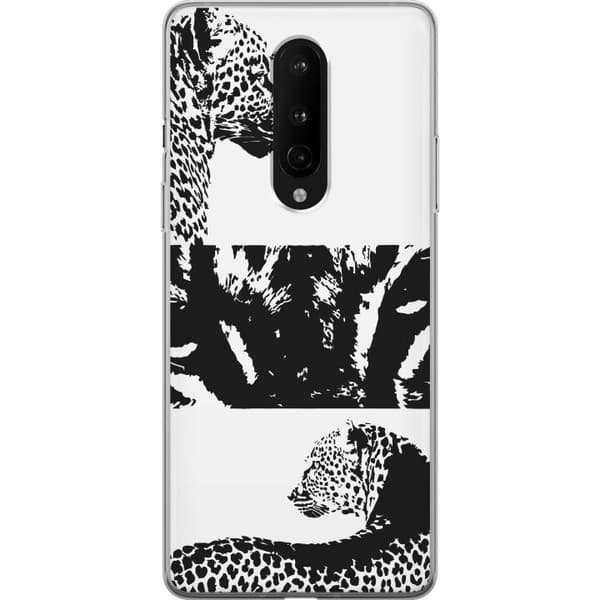 OnePlus 8 Gjennomsiktig deksel Leopard Faces