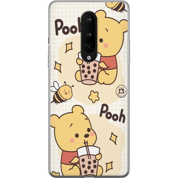 OnePlus 8 Gjennomsiktig deksel Nalle Pooh stil - klassisk bjørnemotiv i en ny tolkning
