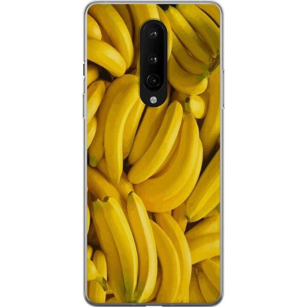 OnePlus 8 Gjennomsiktig deksel Banana mønster