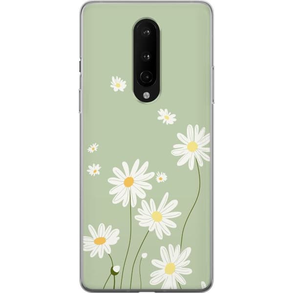 OnePlus 8 Läpinäkyvä kuori Papukaijanpaparit - kukallinen kuviointi ruotsalaiseen kesätyyliin