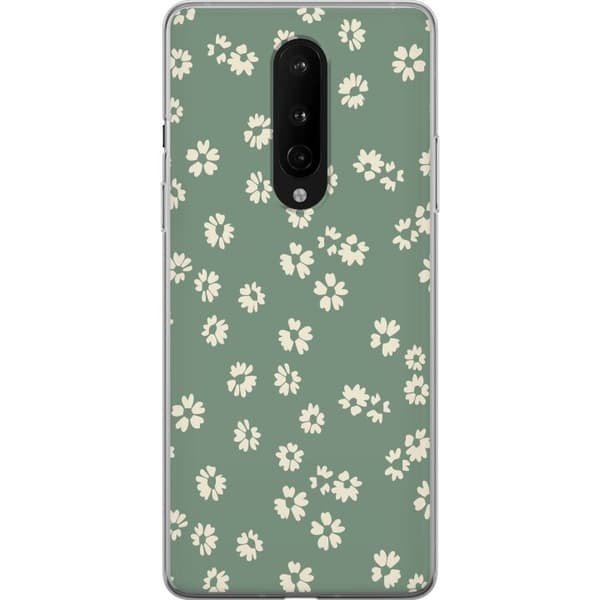 OnePlus 8 Gjennomsiktig deksel Blomsterdrøm - Fargerikt Blomstermønster