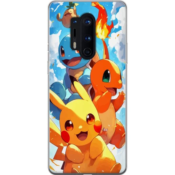 OnePlus 8 Pro Gjennomsiktig deksel Pocket Creatures - inspirert av Pokémon uten å nevne navnet