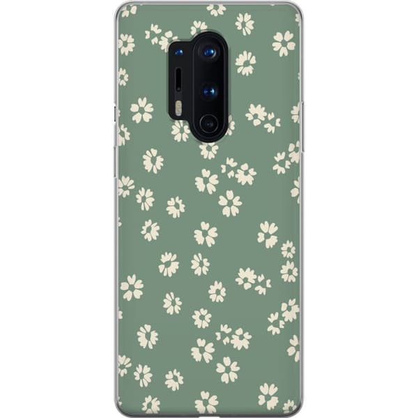 OnePlus 8 Pro Gjennomsiktig deksel Blomsterdrøm - Fargerikt Blomstermønster