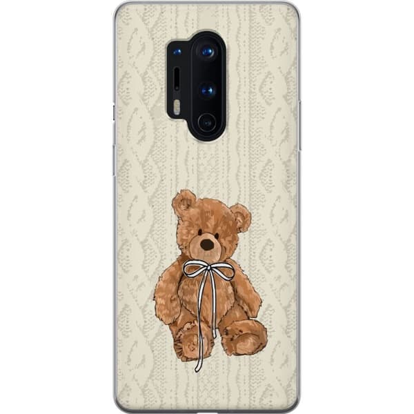 OnePlus 8 Pro Gennemsigtig cover Lille Teddy – klassisk teddy i enkel design