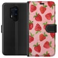Miniatyrbillede 1 af 3: OnePlus 8 Pro Tegnebogsetui Jordbærdrømme - Retro-stil jordbærmønster