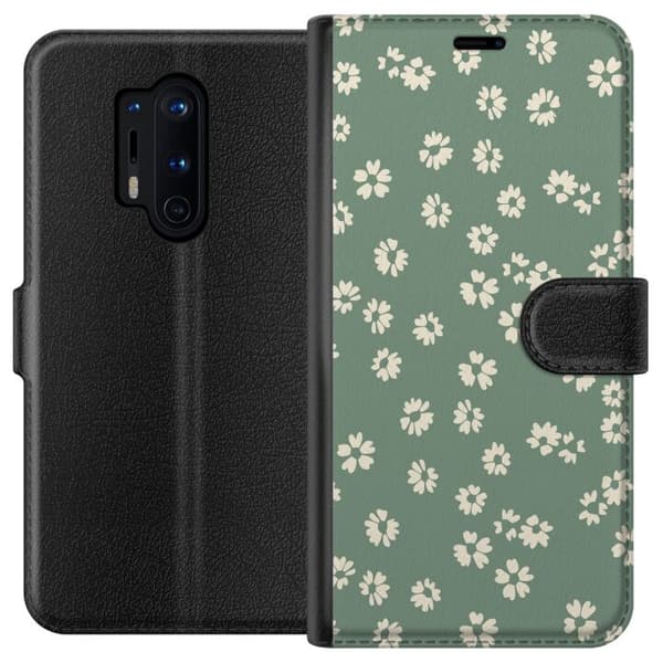 OnePlus 8 Pro Tegnebogsetui Blomsterdrøm - Farverigt Blomstermønster