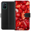 Pikkukuva 1 / 3: OnePlus 8T Lompakkokotelo Mansikkakuviointi - makea motiivi kesäfiiliksellä