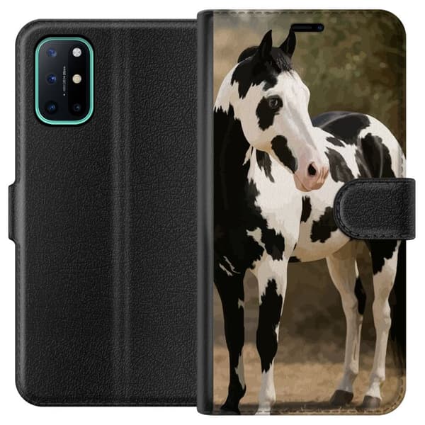 OnePlus 8T Lompakkokotelo Kaunis Hevonen - elegantti hevonen kuva-aihe