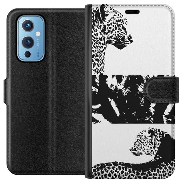 OnePlus 9 Lommeboketui Leopard Faces