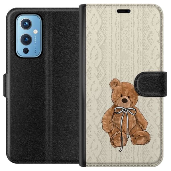 OnePlus 9 Lommeboketui Liten Bamse – klassisk bamse i enkel design
