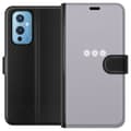 Pikkukuva 1 / 3: OnePlus 9 Lompakkokotelo Lila Blomminimalismi - tyylikäs kukkakuva lila taustalla