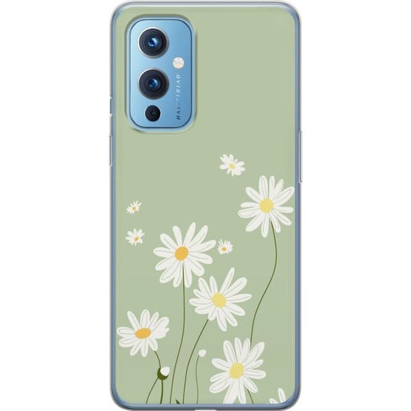 OnePlus 9 Genomskinligt Skal Prästkragar – blommigt mönster i svensk sommarstil