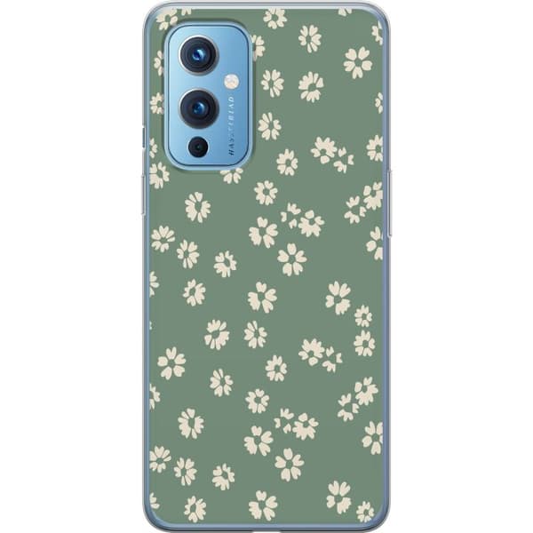 OnePlus 9 Gennemsigtig cover Blomsterdrøm - Farverigt Blomstermønster