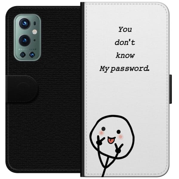 OnePlus 9 Pro Plånboksfodral You Don’t Know My Password – edgy textmotiv med attityd