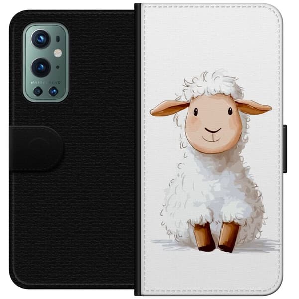 OnePlus 9 Pro Plånboksfodral Sött Lamm – tecknad stil för barn & babyprodukter